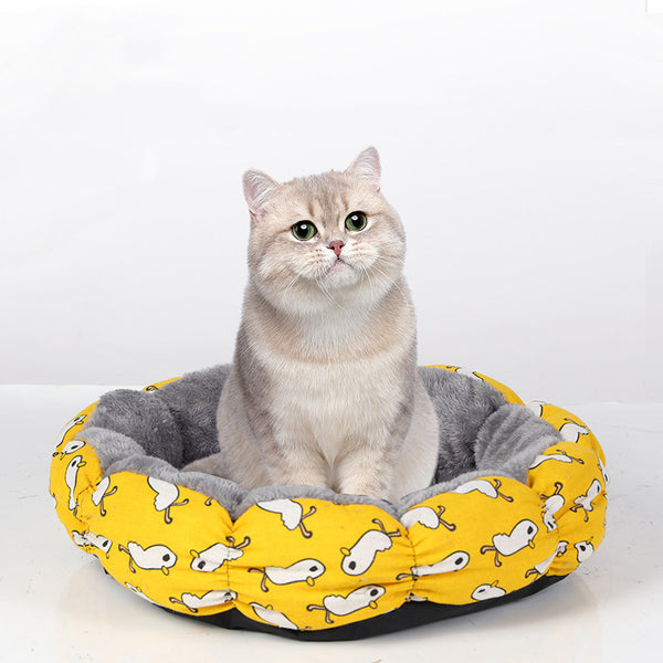 Cat Beds For Indoor Cats Calming Donut Bed For Puppy And Kitten