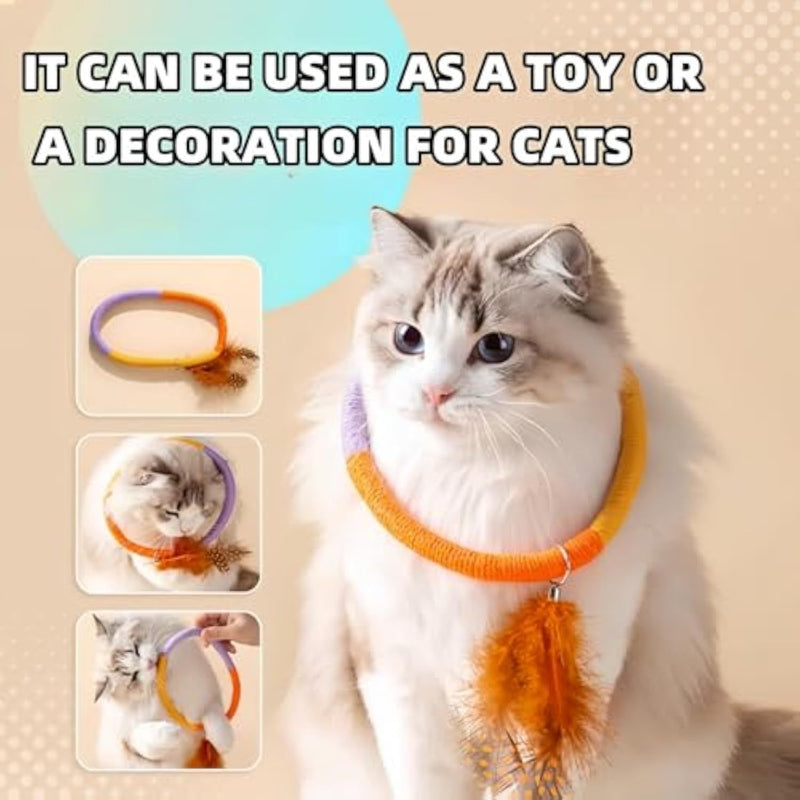 Cotton Rope Cat Toys Catnip Toys With Feather Safe Teeth