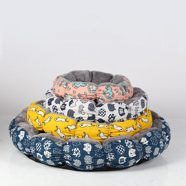 Cat Beds For Indoor Cats Calming Donut Bed For Puppy And Kitten