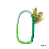 Cotton Rope Cat Toys Catnip Toys With Feather Safe Teeth